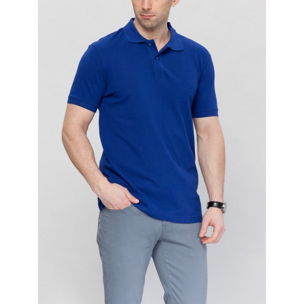 Джемпер (рубашка) поло мужской синий